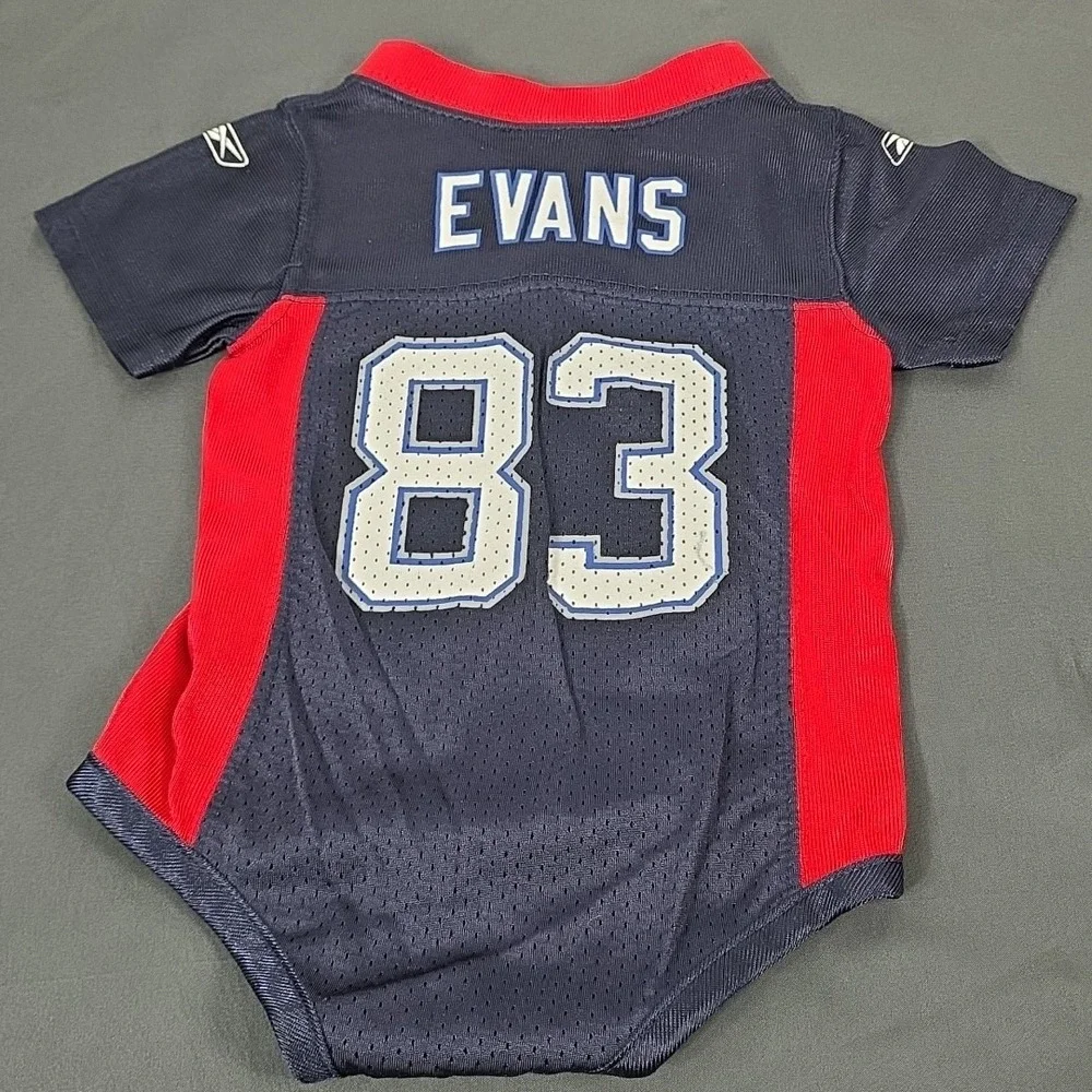 Buffalo Bill Lee Evans # 83 Reebok Baby One Piece‎ 3-6 Months